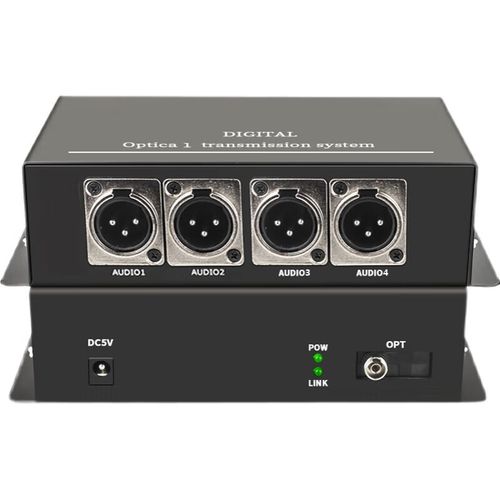 4路正向卡儂音頻光端機 卡農平衡音頻收發器的應用與技術解析